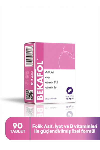 Bekafol بيكافول حمض فوليك 400 مكعب 90 قرص