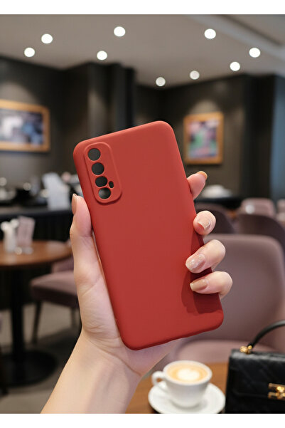 TechTrove Realme 7 Kılıf İçi Kadife Soft Silikon Lansman Kapak