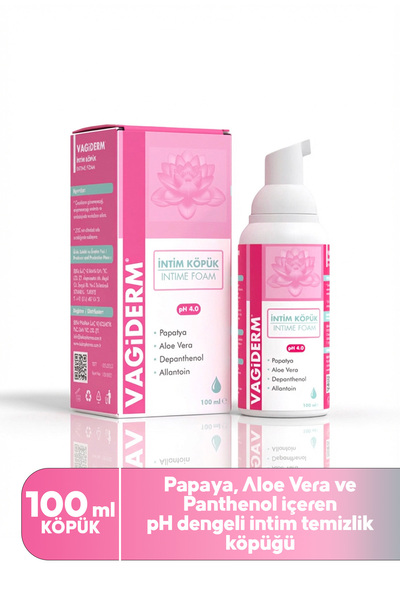 Vagiderm Ph 4.0 Intim External Genital Washing Foam 100 ml