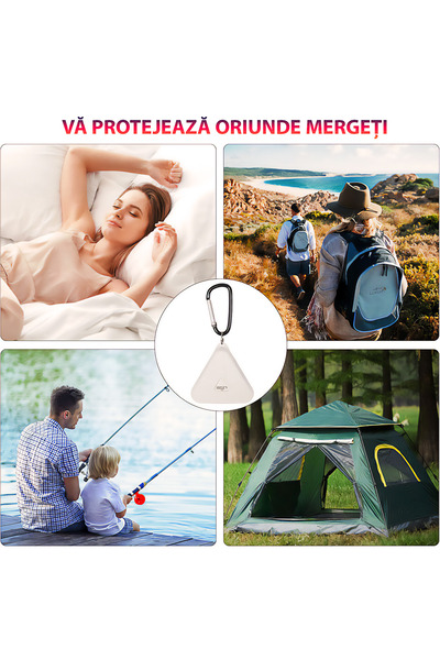 Unified Studios Dispozitiv Portabil Anti-Insecte cu Ultrasunete, 8 Frecvențe,...