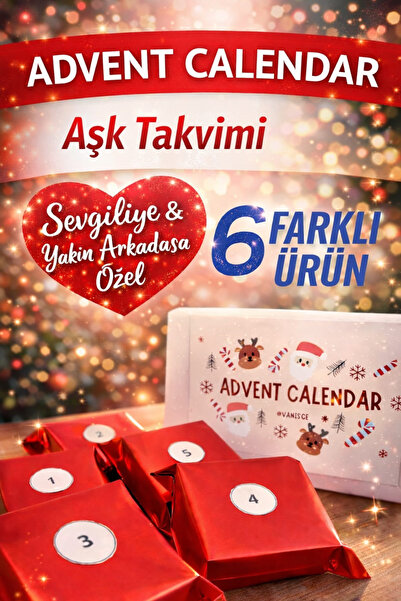 VANİSCE Advent Calendar Aşk Takvimi Sevgiliye & Arkadaşa Özel Hediye Paketi