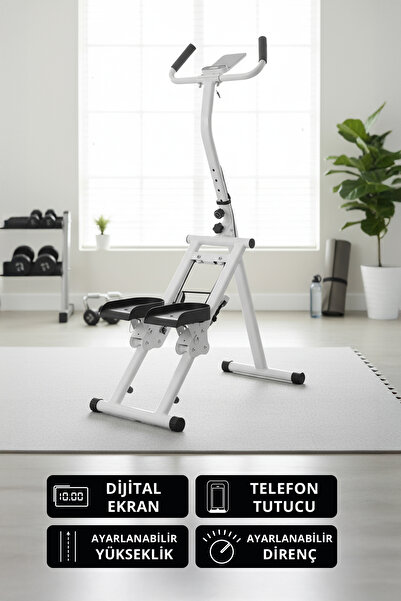 Triathlon T‑234 Katlanabilir Dikey Tırmanma Egzersiz Aleti | Dijital Ekran | ...