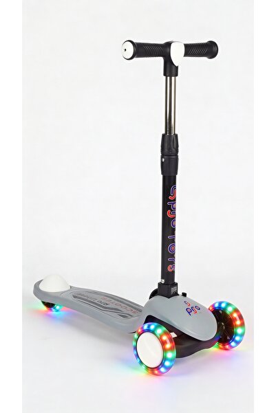 PRO Toys Işık/Ledli Üç Teker Yükseklik Ayarlanabilir ve Katlanabilir Fren Sis...