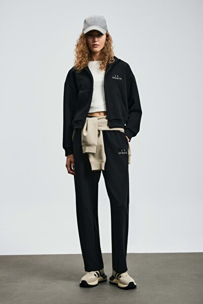 Lufian 122050009 Γυναικεία πλεκτή φόρμα Ada ΜΑΥΡΗ