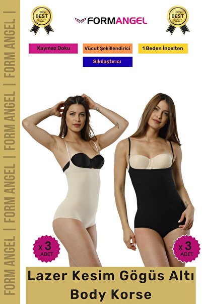 Carlburn # Corset pentru modelarea corpului, cu tăiere cu laser, fără urme, a...
