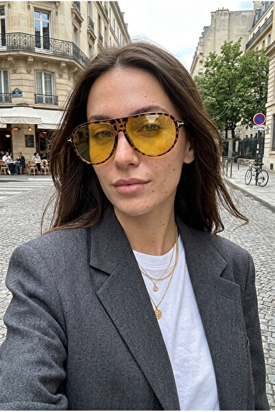 Houseofeyeris Havana Leopard Frame Pilot Shape Unisex Unisex Sunglasses – Uv4...