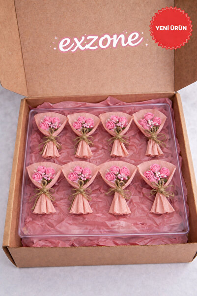 exzone MİNİ BUKET - MIKNATISLI - ANNEYE, SEVGİLİYE, ARKADAŞA HEDİYE-Yapay çiçek