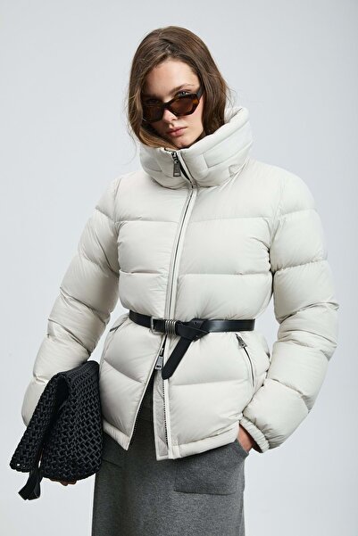 Lufian 122120044 Flash Goose down Women's Coat Ecru