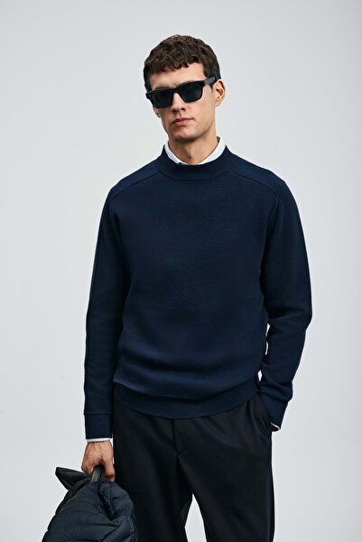 Lufian 112090159 Herman Kazak Men's Sweatshirt Dark Blue