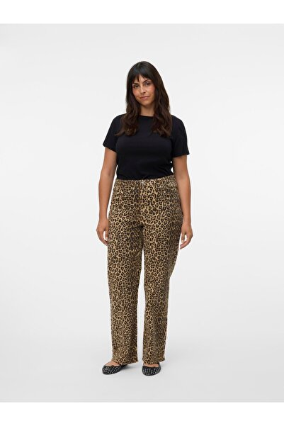 Veromoda Curve Weit geschnitten VMCTESSA Hohe Taille Weiter Beinschnitt Jeans