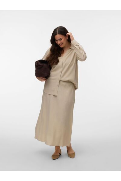 Veromoda Curve A-Linien Rock VMCMYMILO Hohe Taille Midirock