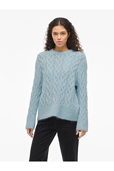 VILA Strickpullover VISOBELL Zopfstrick