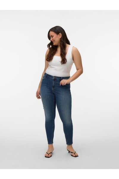 Veromoda Curve Skinny Jeans VMCFLASH Mid Rise Skinny Fit Jeans