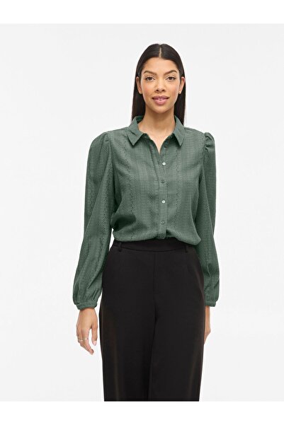 VILA Hemd VIZANIA Langarm