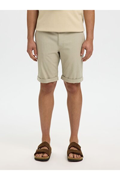 SELECTED Shorts Dehnbare Baumwoll