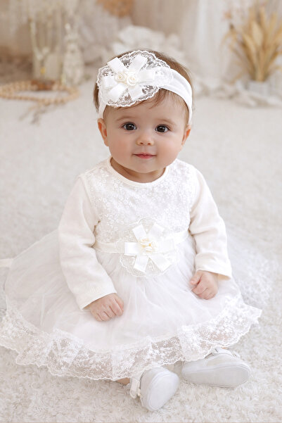 Sitilin فستان زفاف للفتيات الصغيرات موديل دانتيل من مجموعة Mevlit فاخرة لعمر ...