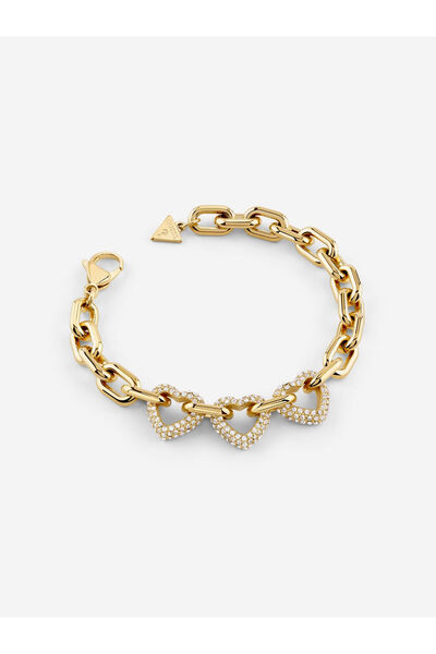 Guess 15mm multi pave hearts br