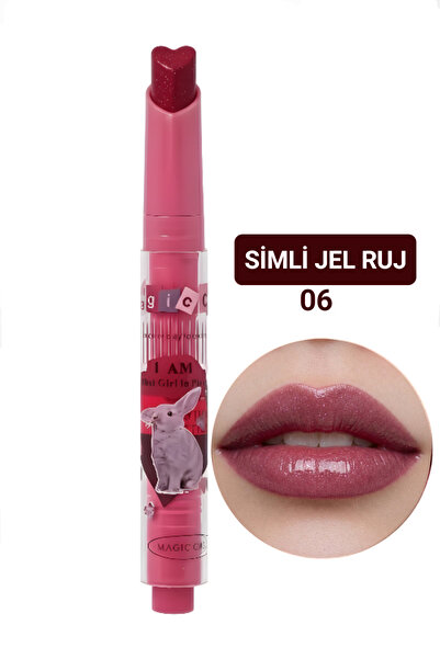 magic casa Kalp Uçlu Simli Jel Ruj – Doğal Parlaklık & Yumuşak Doku