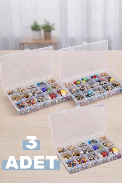 Bayev 3 قطعة 18 مقصورة شفافة قلادة خاتم صندوق مجوهرات منتجات طبيب الأسنان الم...