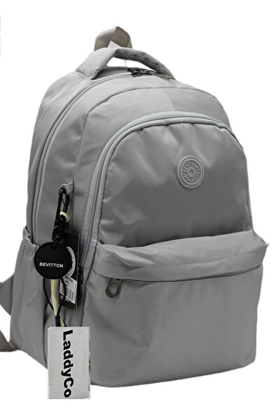 Bevitton Water Resistant Betto's Fabric Unisex Stone School Backpack 34100