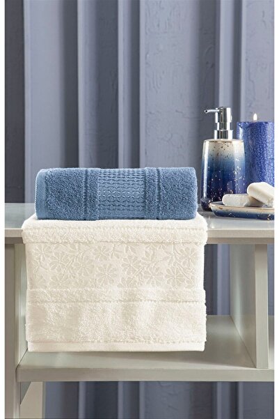 Özdilek Blossom Happy Set Krem-indigo