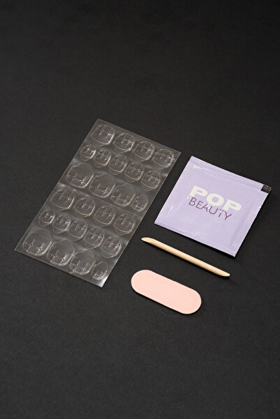 POP Beauty Takma Tırnak Pro Yapıştırıcı Seti (pro Yapıştırıcı, Törpü, Ahşap Ç...
