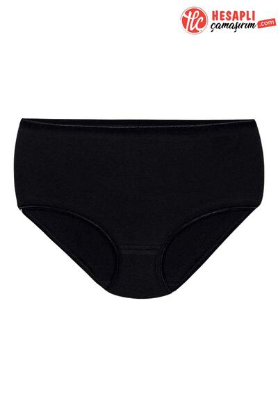 Yıldız İç Giyim Yıldız 3746 سراويل داخلية نسائية سوداء غير ملحوظة ومريحة وعال...