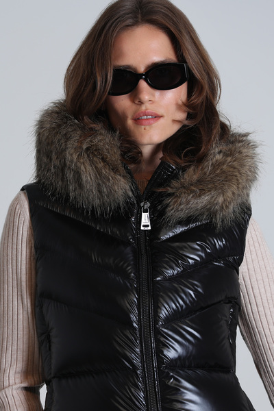 Lufian Luna Kadın Tekno Yelek Siyah