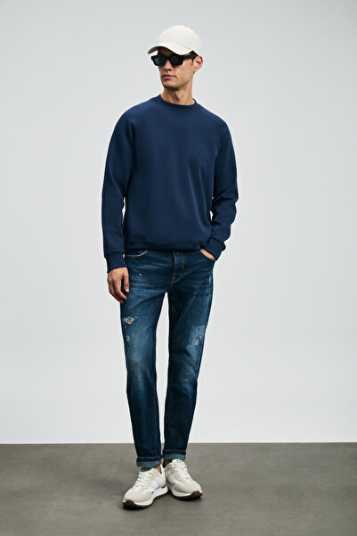 Lufian Edgar Spor Jean Erkek Pantolon Slim Fit Mavi