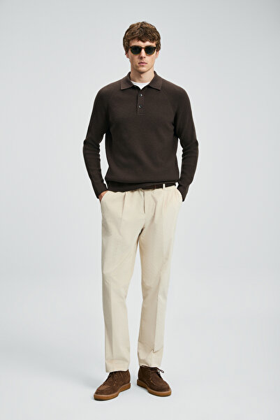 Lufian سترة روفوس للرجال باللون البني