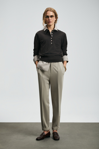 Lufian Adel Women's Trousers Beige