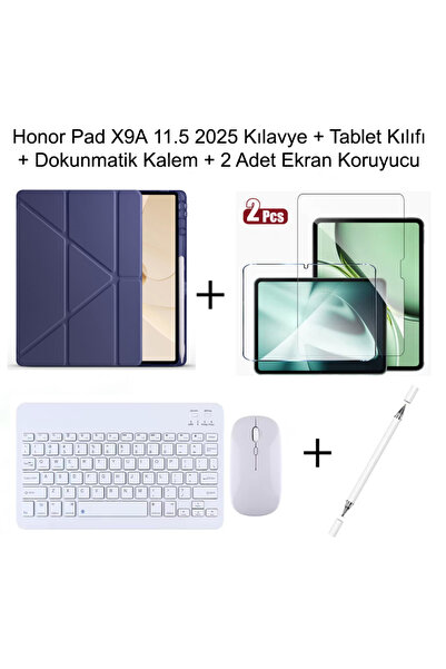 Yesnıce Honor Pad X9A 11.5 İnç 2025 Uyumlu Standlı Kılıf Dokunmatik Kalem Ve ...