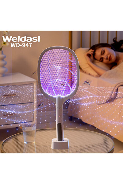 TRI-ACTIV مضرب ناموس كهربائي 2 في 1، قاتل الناموس، مزود بضوء فوق بنفسجي، سهل ...