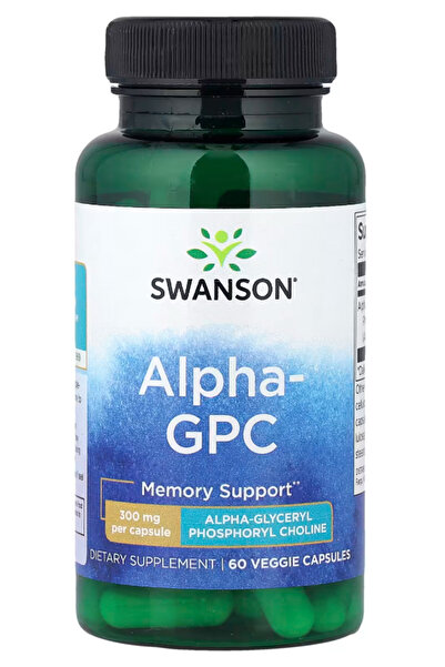 SWANSON Supplements, Alpha-Gpc Alpha Glycerophosphocholine 300 Milligrams 60 ...