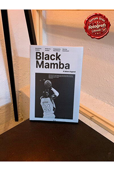 Kanvaspera Black Mamba 24 - Kanvas Tablo - Basketbol Retro Duvar Dekoru