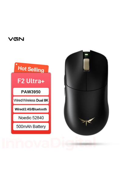 Choice7 فأرة الألعاب اللاسلكية Ultra Plus Black VGN Dragonfly F2 Pro Max Ultr...