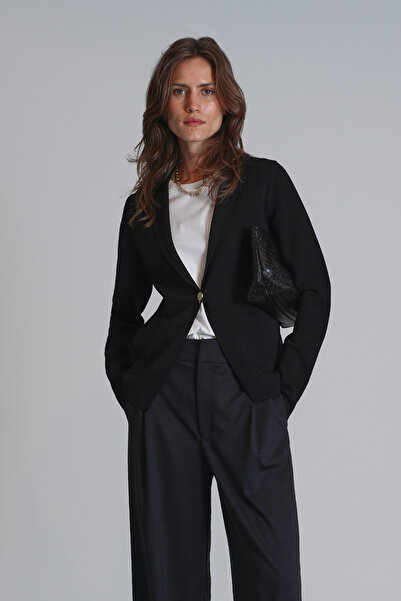 Lufian Черен дамски кардиган Hobart