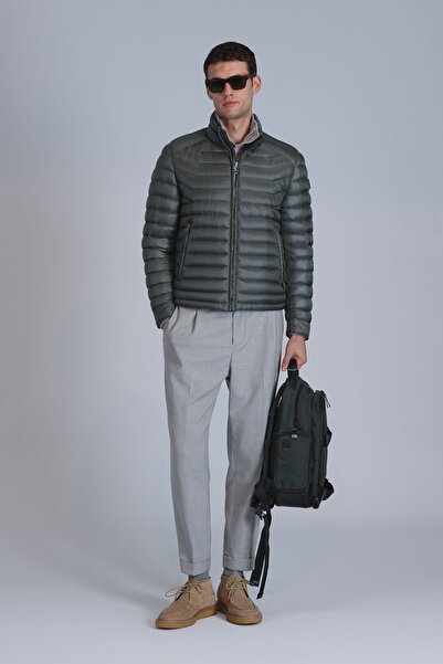 Lufian Ανδρικό παλτό Andy Goose Feather Πράσινο