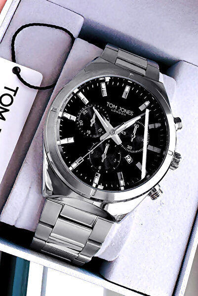 Tom Jones London Original Men's Wristwatch 3 Atm Water Resistant Silver Color...