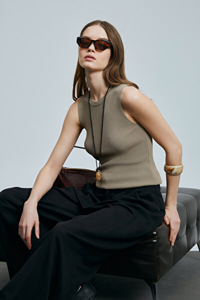 Lufian Pulover de damă Doros bej-gri