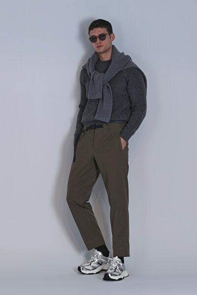 Lufian Hıdden Spor Erkek Chino Pantolon Slim Fit Yeşil