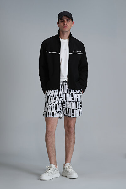 Lufian Pantaloni scurți de baie pentru bărbați Bellamy White