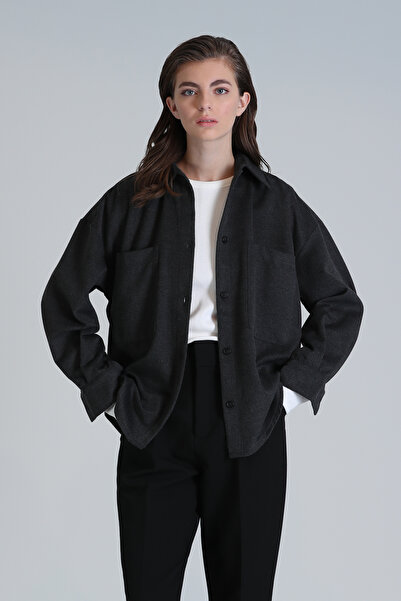 Lufian Chelsea Anthracite Women's Shirt - Regular Fit