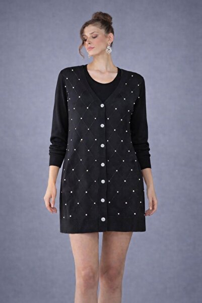 MRDGiyim Taşlı hırka