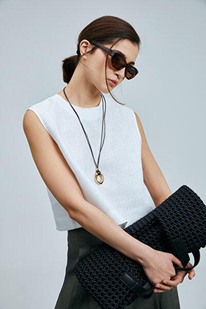 Lufian Γυναικεία λινή μπλούζα Karen Λευκή