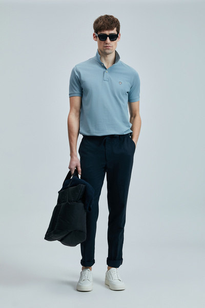 Lufian Tricou polo Laon Smart pentru bărbați, verde apă