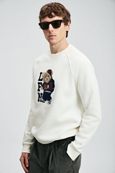 Lufian Hanorac pentru bărbați Storm, alb murdar