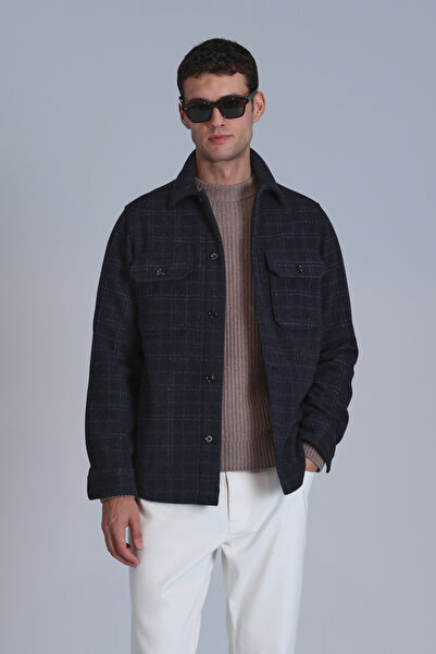 Lufian Focus Ανδρικό πουκάμισο Slim Fit - Anthracite