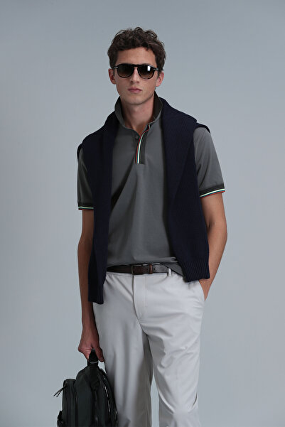 Lufian Tricou polo verde pentru bărbați - Warm Smart