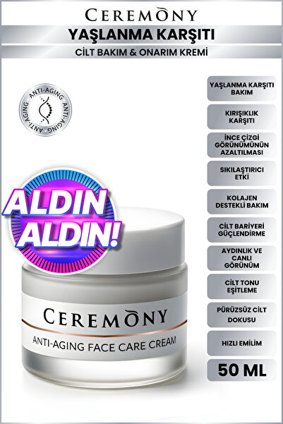 Ceremony Anti-Aging Yaşlanma Karşıtı, Yüz Bakım Kremi 50 ml